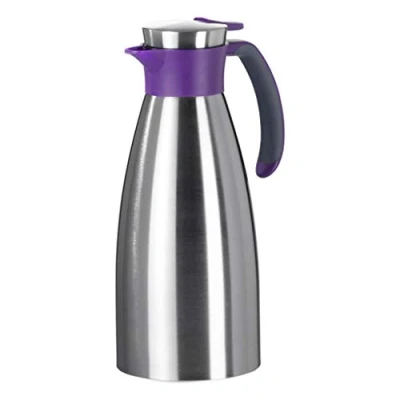 Afbeelding van Emsa 512577 Thermoskan, Roestvrij Staal, 1 Liter, Quick Tip Sluiting, Soft Grip, Blackberry