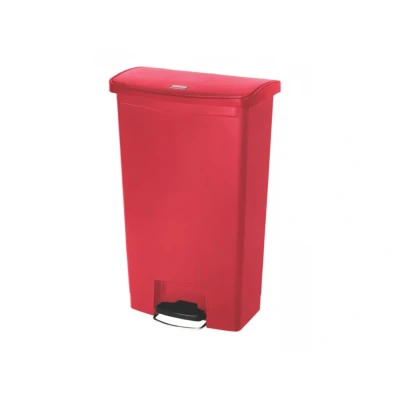 Afbeelding van Rubbermaid Slim Jim Front Step Rood Inhoud: 68 liter