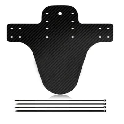 Afbeelding van BOBOZHONG fietsspatborden, voor en achter compatibele modderschraper, spatbescherming, mountainbike spatbord, MTB Mud Guard (zwart)