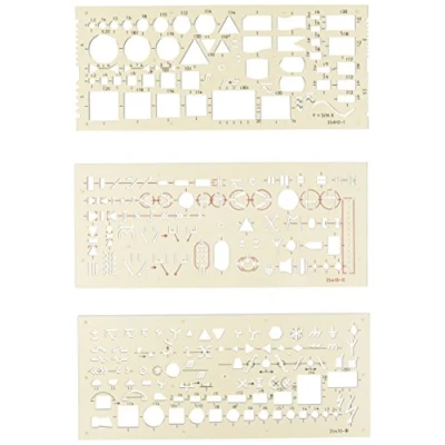 Afbeelding van Koh I Noor Set of 3 Electro Templates, 070307100000