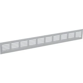Afbeelding van Nedco plintrooster alum. 800 x 60 mm wit
