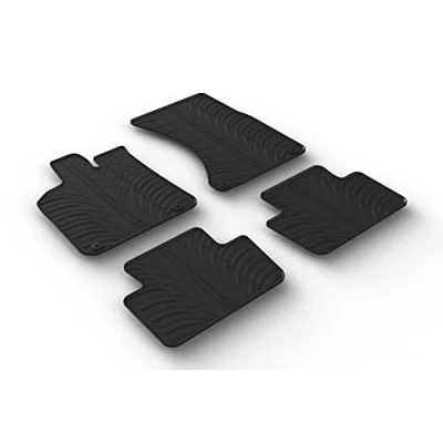 Afbeelding van Gledring Rubbermatten voor Porsche Macan (95B) 2014 (T profiel 4 delig + montageclips)