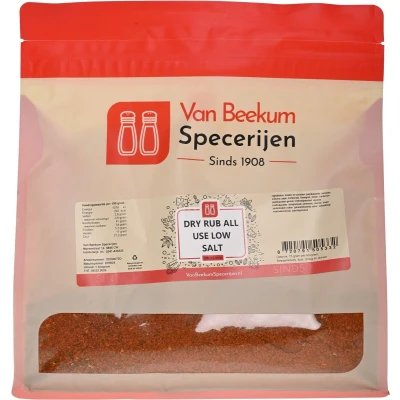 Afbeelding van Van Beekum Specerijen Dry Rub All Use Low Salt 1 kilo (hersluitbare stazak)