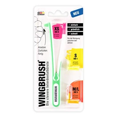 Afbeelding van WINGBRUSH® Interdentale borstel starterset incl. 3 x wisselborstels bekend van &quot;Die Höhle der Löwen&quot;