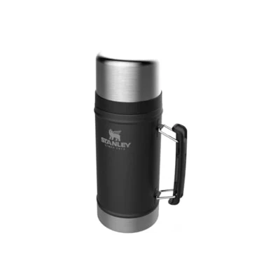 Afbeelding van Stanley Classic Legendary Food Jar 0.94L Lunchbox Houdt 20 Uur Warm Deksel Dient Als Kom Lekvrije Thermosbeker BPA Vrij Vaatwasserbestendig Matte Black