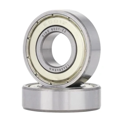Afbeelding van XiKe 2 Stuks 6001ZZ Afgedicht Kogellager 12x28x8mm Chroomstaal/Voorgesmeerd/Metalen Afdichtingen 6001 2Z Groefkogellagers