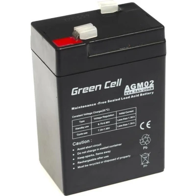 Afbeelding van Green Cell AGM02 Loodaccu 6 V 4.5 Ah Loodgel (b x h d) 70 104 47 mm Kabelschoen 4.8 Cyclusbestendig, Onderhoudsvrij