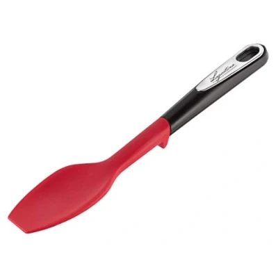 Afbeelding van Lagostina Ingenio Smart lepel met anti slip ring, siliconen, zwart en rood