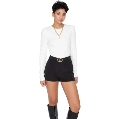 Afbeelding van Trendyol Kaki Super Mini Geweven Short Met Riem Twoaw21Sr0078