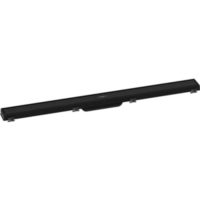 Afbeelding van hansgrohe RainDrain Match 900, 56040670, met in hoogte verstelbaar frame, matzwart, kant en klare set douchegoot, 90 cm