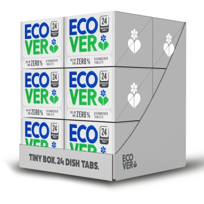 Afbeelding van 12x Ecover Vaatwastabletten All in One Zero% 24 stuks