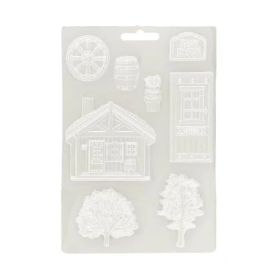 Afbeelding van Stamperia Alterego Soft Mould A5 Cottage (K3PTA5666)