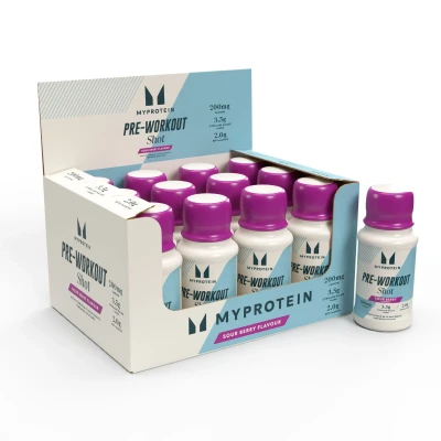 Afbeelding van Myvitamins Pre Workout Shots 12 x 60ml Sour Berry flavour