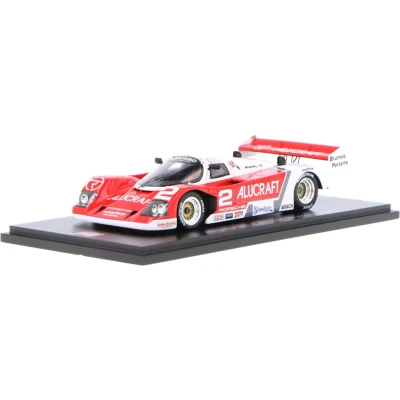 Afbeelding van Porsche 962 C Spark Modelauto 1:43 1990 Hans Joachim Stuck / Harald Grohs Hurley Haywood Rene