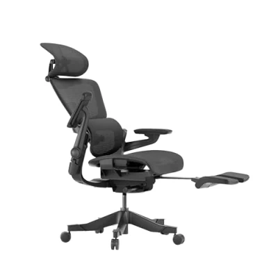 Afbeelding van HINOMI H1 Pro V2 Ergonomische bureaustoel met voetsteun Bureaustoel, thuisbureaustoel rugsteun, mesh computerstoel voor gamen, studiestoel, comfortabele (zwart, medium)