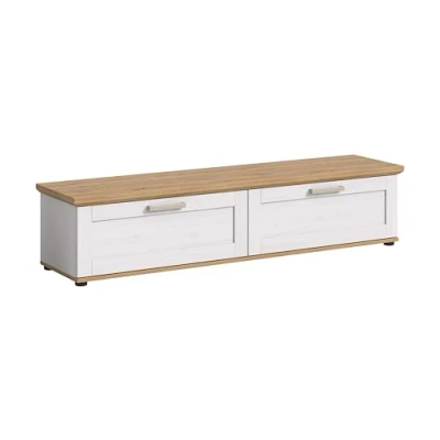 Afbeelding van Verona dressoir 2 klepdeuren wit, eik decor.
