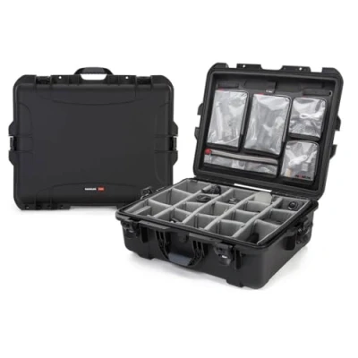 Afbeelding van Nanuk 945 Waterdichte Harde Case met Deksel Organizer en Gewatteerde Divider Zwart