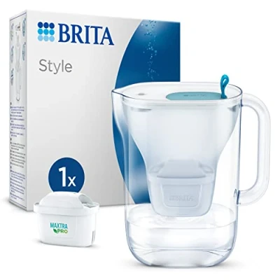 Afbeelding van BRITA Waterfilterkan Style Cool 2,4L Blauw incl. 1 MAXTRA PRO Waterfilter (SIOC Duurzaam verpakt)