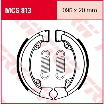 Afbeelding van TRW Lucas Brake schoenen MCS813