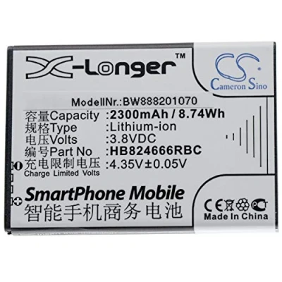 Afbeelding van vhbw Accu vervanging voor Huawei HB824666RBC router modem hotspots (2300mAh, 3.8V, Li Ion)
