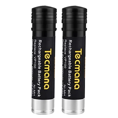 Afbeelding van 2 x Tecmana 3,6 V 3500 mAh reservebatterij voor Black+Decker Versapak VP100 VP130 VP100C VP105 VP105C VP110 VP110C VP143