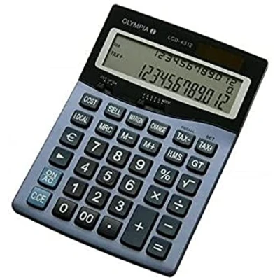 Afbeelding van Olympia Rekenmachine LCD 4312, blauw 4312