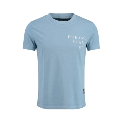 Afbeelding van Key Largo PLAN Round Tshirt print, Heren, Maat: Small, Glacier blue