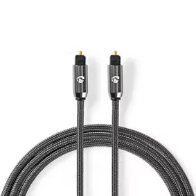 Afbeelding van Optische kabel Nedis 1 meter (Toslink, Verguld)