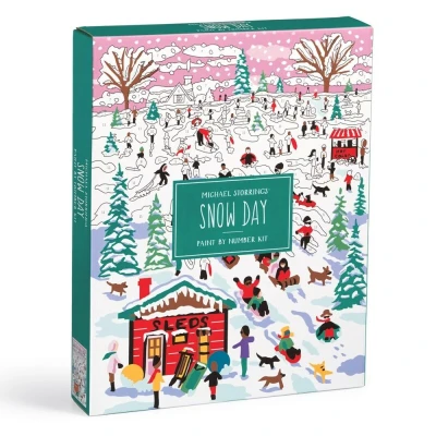 Afbeelding van Michael Storrings Snow Day Paint by Number Kit
