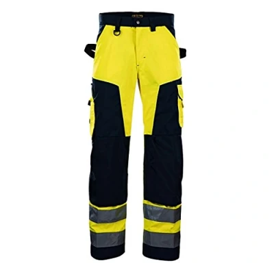 Afbeelding van Blaklader Werkbroek High Vis zonder spijkerzakken 1566 1811 Geel/Zwart D124