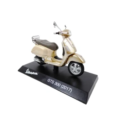 Afbeelding van Collectible miniatuur scooter 1/18 compatibel met Piaggio Vespa GTS 300 goud 2017 Ves1005