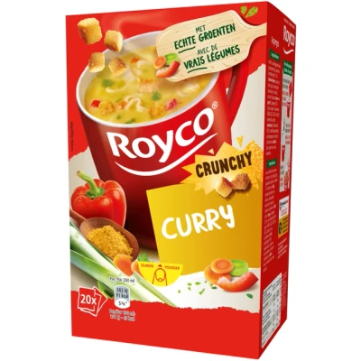 Afbeelding van Soep Royco crunchy curry 20 zakjes