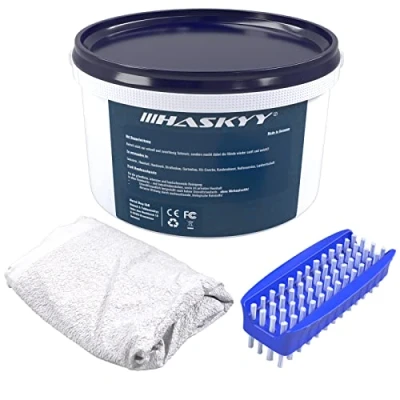 Afbeelding van 3 l handwaspasta, handreiniger + 2 x handwasborstel, nagelborstel, made in Germany, handwaspasta nagelborstels.