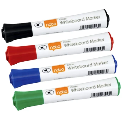 Afbeelding van Viltstift Nobo whiteboard Glide rond assorti 2mm 10st