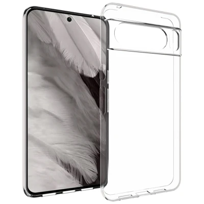Afbeelding van Google Pixel 8 Pro Hoesje Siliconen en TPU (zacht) Accezz Backcover/Softcase Transparant Telefoonhoesje