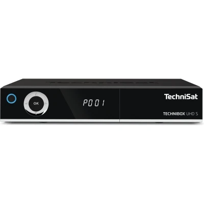 Afbeelding van TechniSat TECHNIBOX UHD S — 4K satellietontvanger met dubbele tuner (DVB S/DVB S2, ISIO internetfunctie, app bediening, PVR opnamefunctie, WLAN, LAN, CI+, USB) zwart