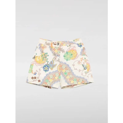 Afbeelding van Printed Regular Fit Gart Washed Shorts with Pockets and Button