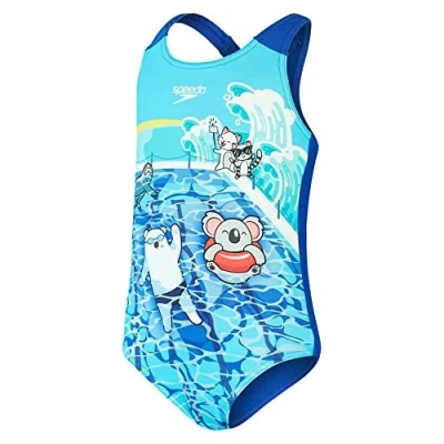 Afbeelding van Speedo Meisjes Badpak Dig Printed 15161 Blu
