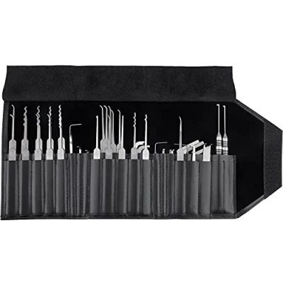 Afbeelding van MULTIPICK Elite 39 Professionele Dietrich Set [39 delen 0,4 + 0,6 mm] Made in Germany Lockpick Tool Sloten kraken Lock Picks incl. Spanner Picking Pick Lockpicking Kit