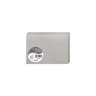 Afbeelding van Clairefontaine 12589C een pakket met 25 vouwkaarten pollen 11 x 15,5 cm, 210 g, zilverkleurig