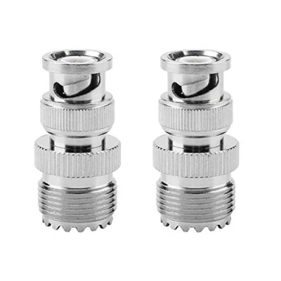Afbeelding van Akozon 2 stuks BNC stekker naar UHF SO239 PL 259 bus Jack RF coaxiale adapter