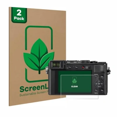 Afbeelding van ScreenLeaf Screenprotector voor Panasonic Lumix DC LX100 II Duurzame schermbescherming Folie Beschermfolie transparant (2 Stuks)