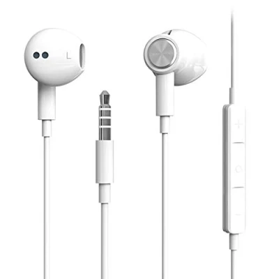 Afbeelding van Hi Res Extra Bass Oordopjes Geluidsisolerende In Ear Hoofdtelefoon Bedrade met Microfoon voor iPhone, iPod, iPad, MP3, HUAWEI, Samsung, Lichtgewicht Oortelefoon Volumeregeling 3,5 mm