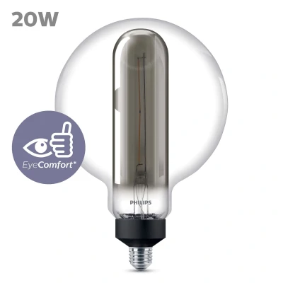 Afbeelding van Philips Ledlamp Giant Zwart Double E27 6,5w