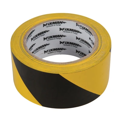 Afbeelding van Fixman Veiligheidstape 50 mm x 33 m, zwart/geel