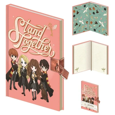Afbeelding van Pyramid International HARRY POTTER Hardback Afsluitbare Notebook, A5 gevoerde pagina&#039;s (Stand Together Manga Design) Officiële Merchandise