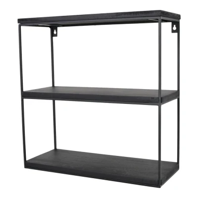 Afbeelding van LOFT42 Wally Wandrek met Zwart Mangohout Metaal 45x45x18