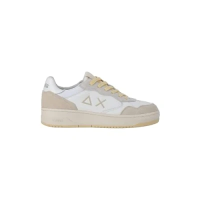 Afbeelding van Sun68 BIG Basket Sneakers laag, Heren, Maat: 41, Bianco Leer