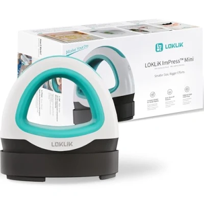 Afbeelding van Loklik Mini Heat Press, blauw, 23 x 13 8 cm