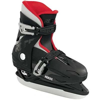 Afbeelding van Roces MCK ll H Verstelbare IJshockeyschaats / Kinderschaatsen Zwart Rood Grijs Maat 25 t/m 29